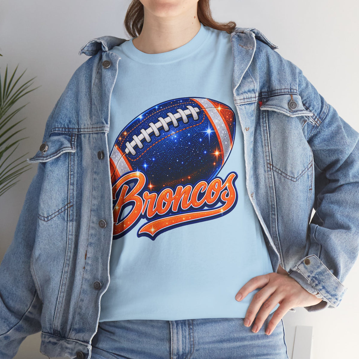 Broncos Football T-Shirt — Galaxy Football Graphic Tee