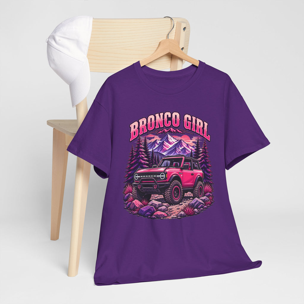 Bronco Girl T-Shirt – Pink Off-Road Truck Graphic Tee