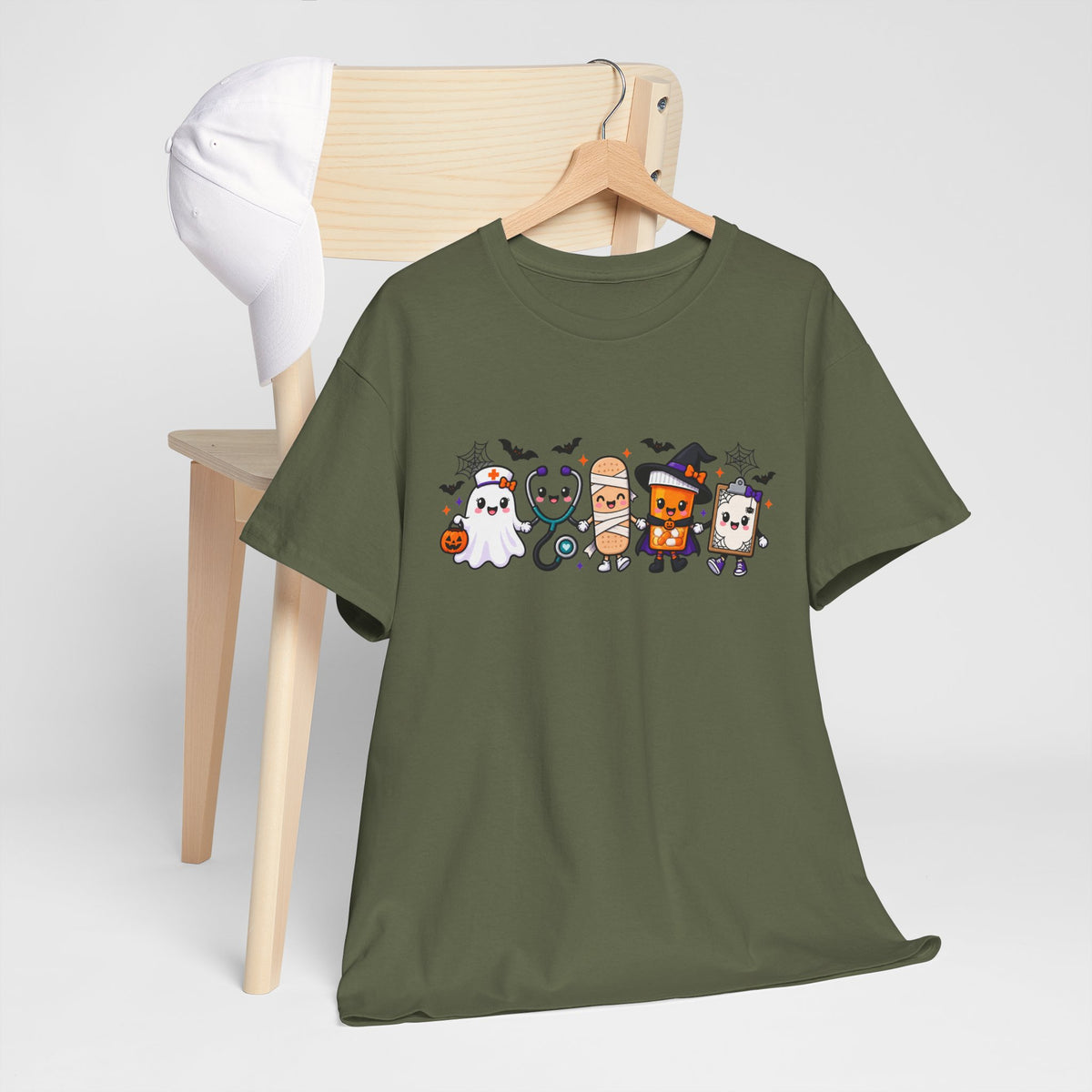 Halloween Candy Characters Tee — Cute Trick-or-Treat Ghosts & Candy Corn Shirt