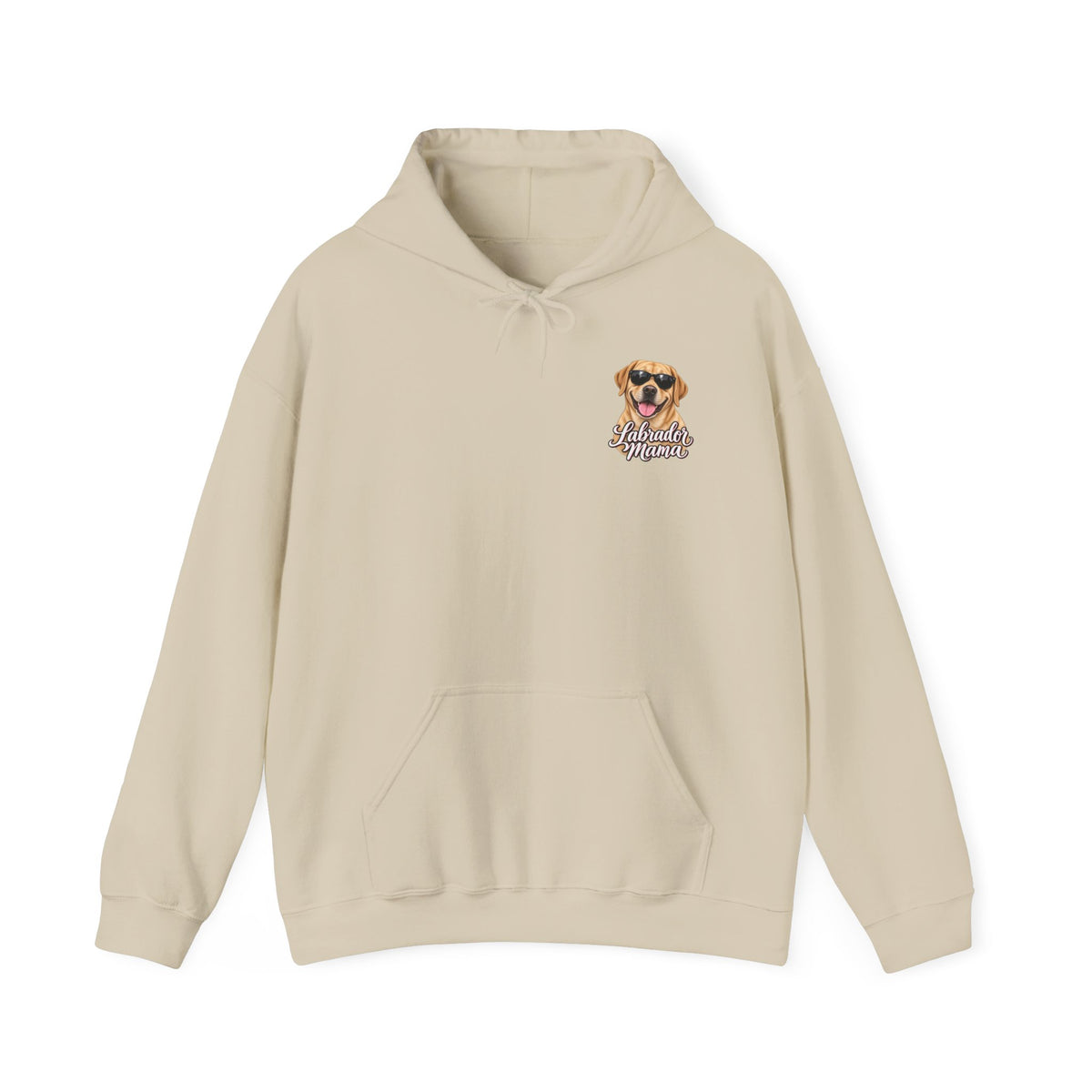 Labrador Mama Hoodie — Dog Mom Sweatshirt with Cute Sunglasses Lab Design