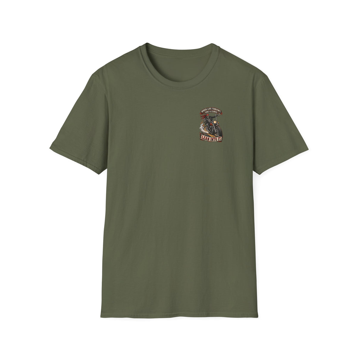 Motorcycle Rider Skull Tee — Born to Ride Graphic T-Shirt