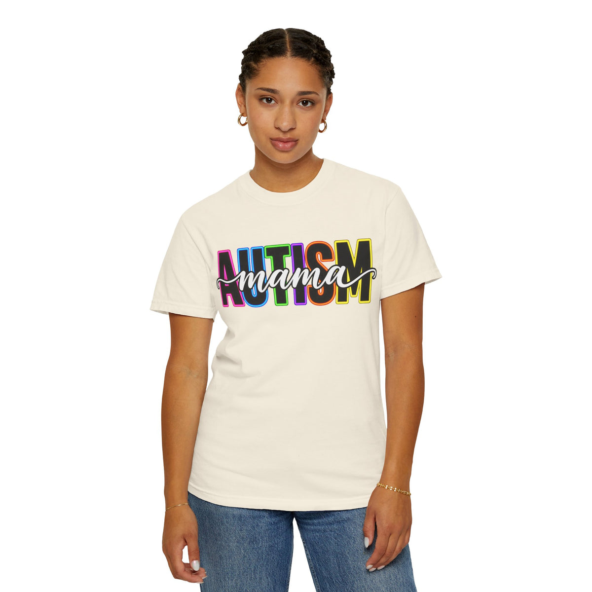 Autism Mama T-Shirt — Colorful Pride Support Tee for Moms