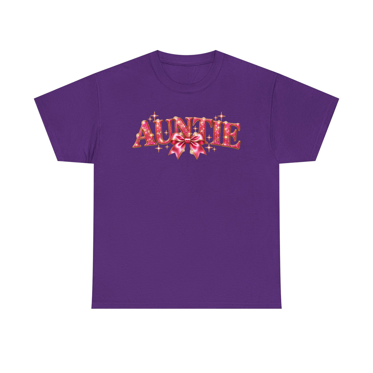 Auntie Graphic T-Shirt | Pink Bow Design