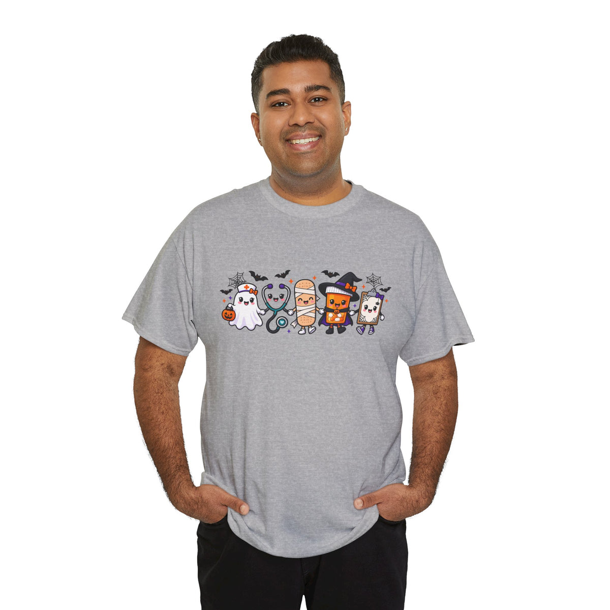 Halloween Candy Characters Tee — Cute Trick-or-Treat Ghosts & Candy Corn Shirt