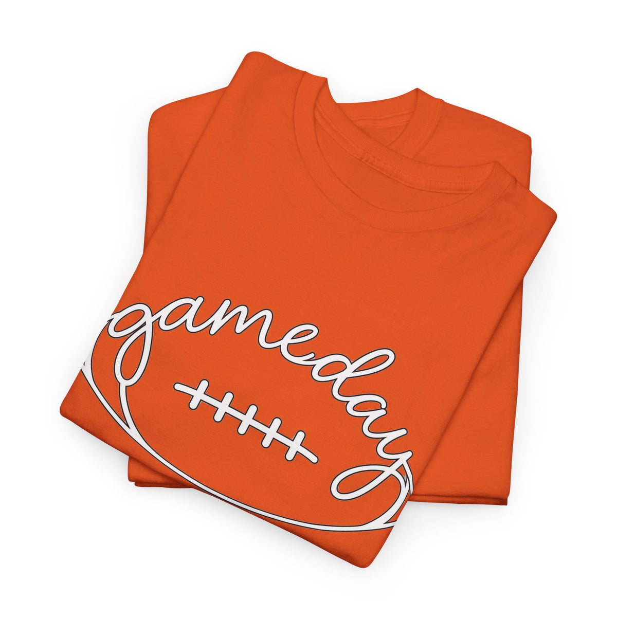 Gameday Football Tee — 'gameday' Script Football Graphic T-Shirt