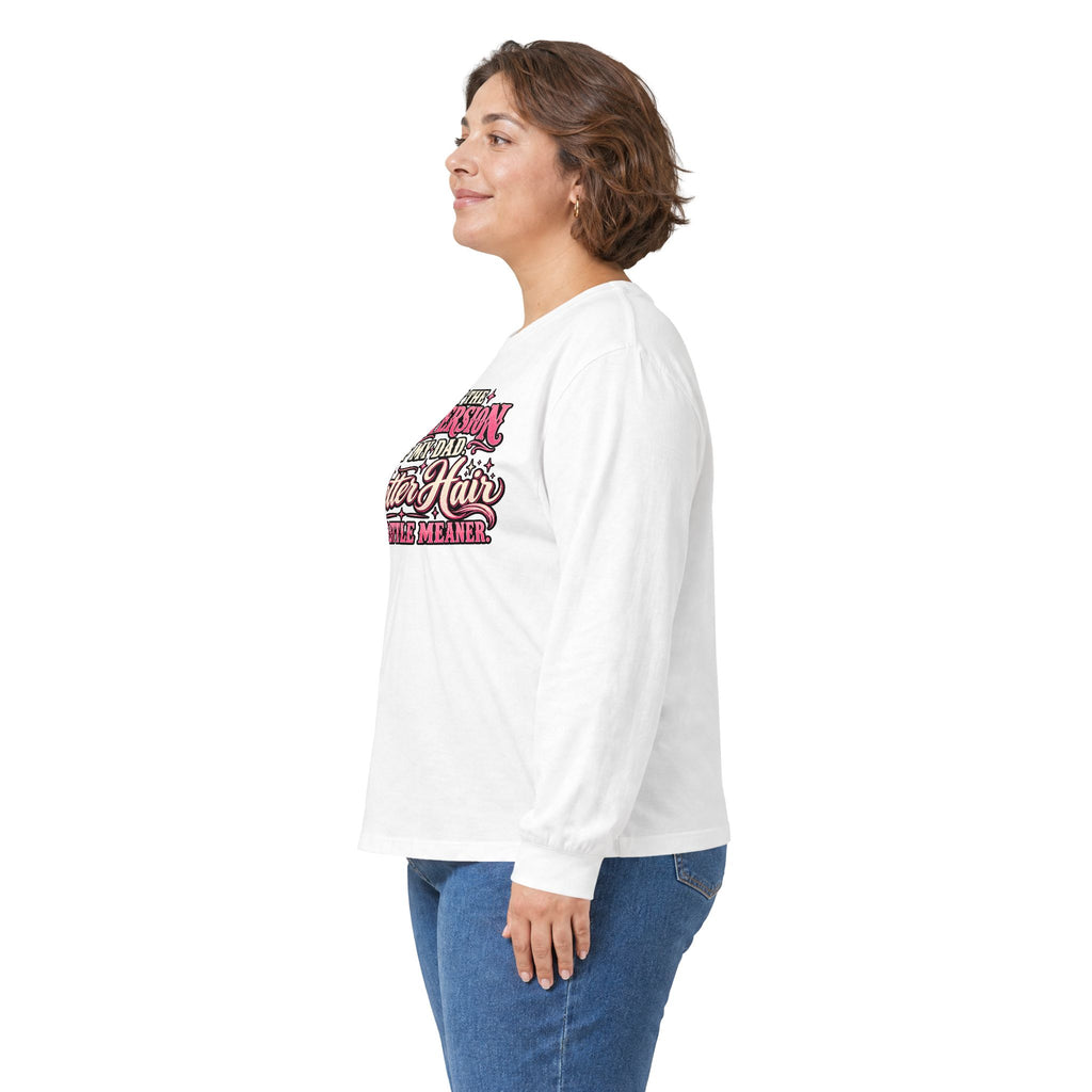 Long Sleeve Tee — "I'm Just the Girl Version of My Dad" Graphic