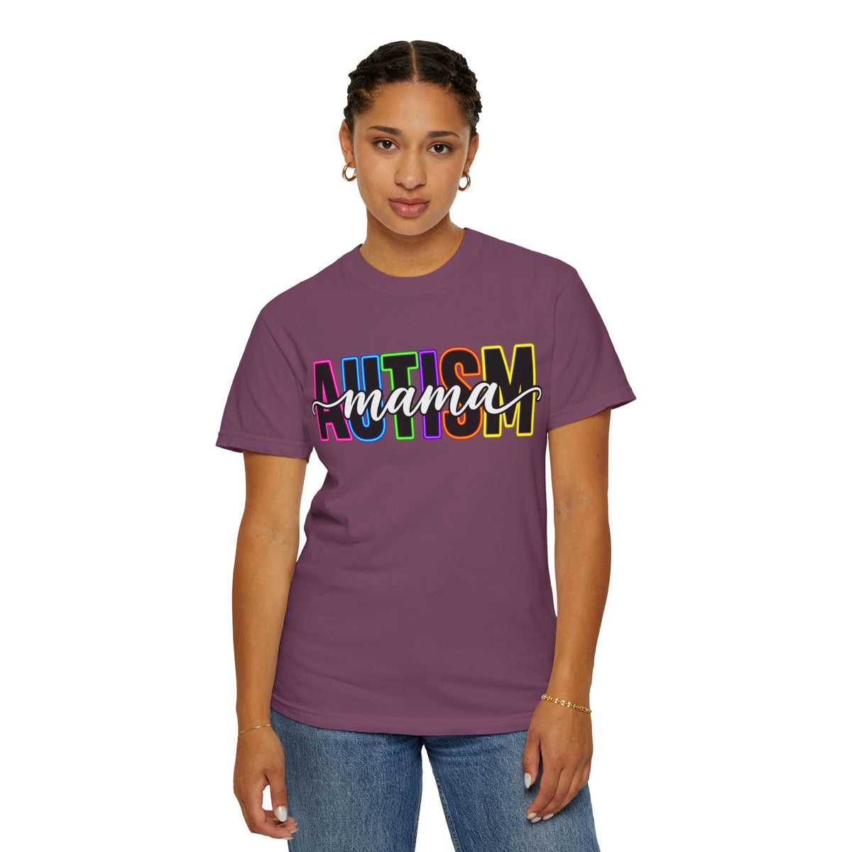 Autism Mama T-Shirt — Colorful Pride Support Tee for Moms