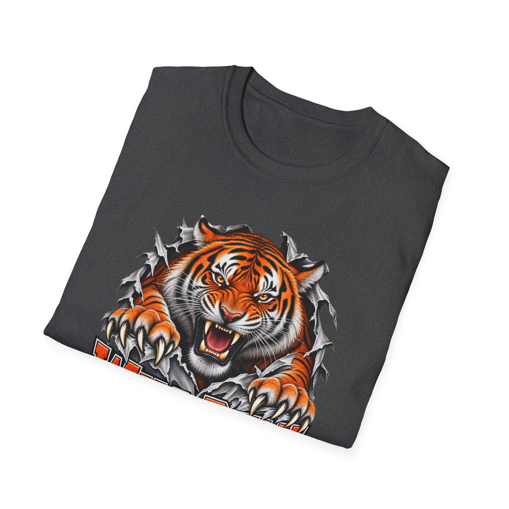 Tiger Graphic T-Shirt — "Who Dey!" Fierce Roaring Design