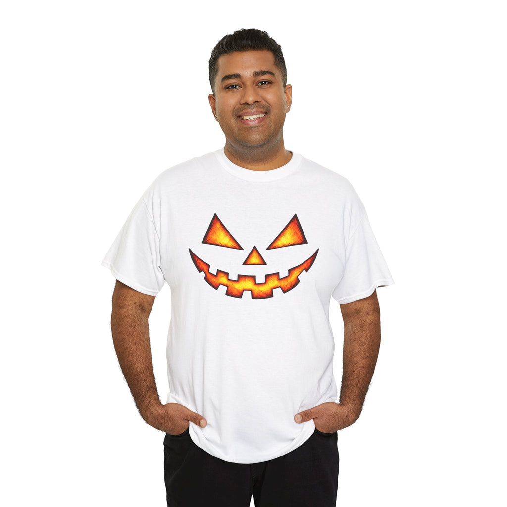 Jack-O'-Lantern Pumpkin Scary Face T-Shirt — Halloween Horror Costume Tee