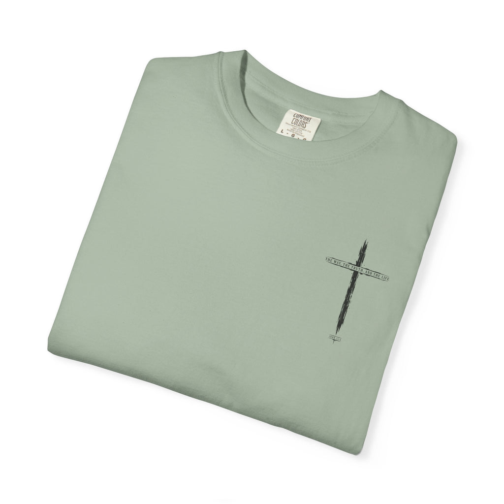 Christian Cross T-Shirt — 'The Way, The Truth, The Life' Religious Tee