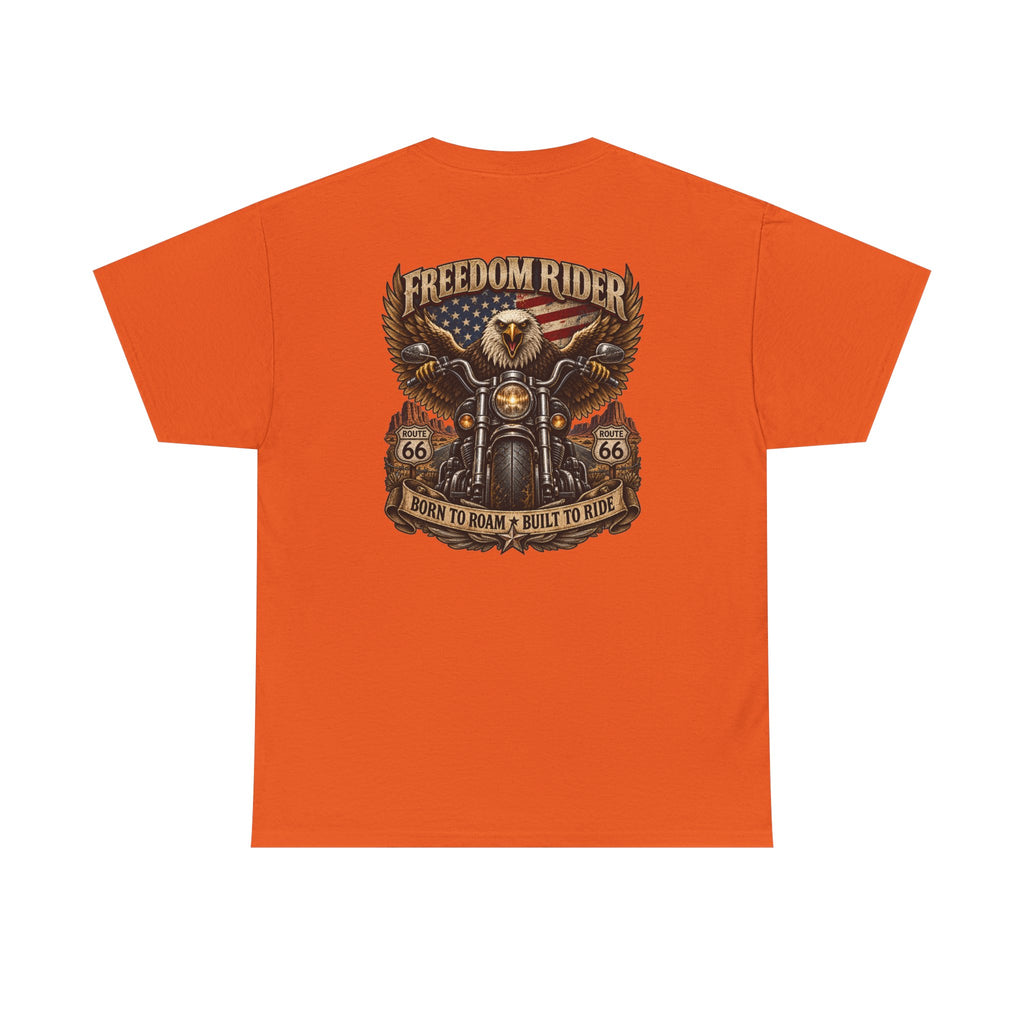 Freedom Rider Motorcycle T‑Shirt — Born to Roam Vintage Biker Tee
