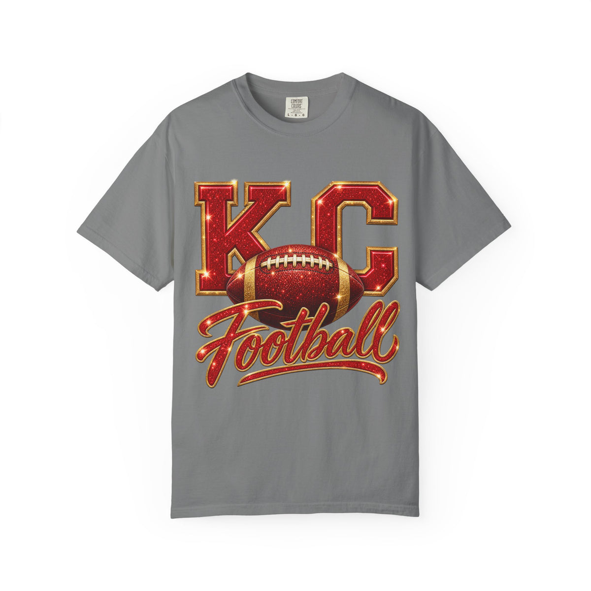 KC Football T-Shirt — Vintage Marquee Logo Tee for Kansas City Fans