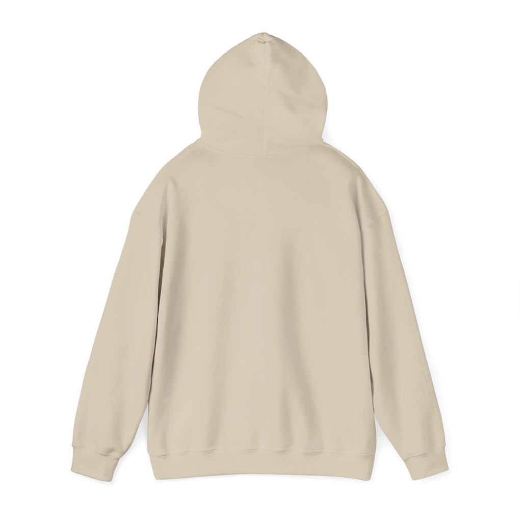 White Hoodie with Colorful 'Stand Tall' Floral Bear Chest Logo - Cozy Casual Pullover