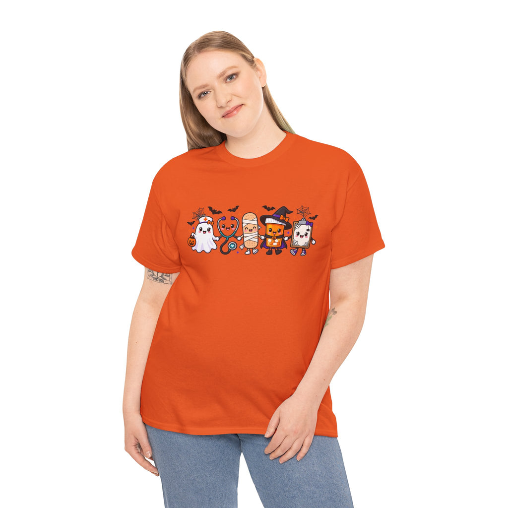 Halloween Candy Characters Tee — Cute Trick-or-Treat Ghosts & Candy Corn Shirt