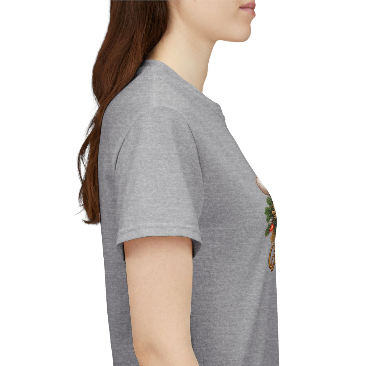 Merry Christmas Paw Prints Holiday Graphic Tee