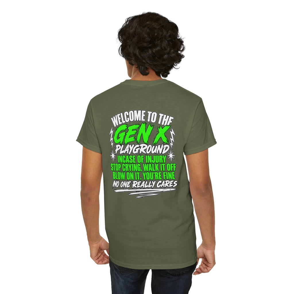 Gen X Playground T‑Shirt — "Welcome to the Gen X Playground" Graphic Tee