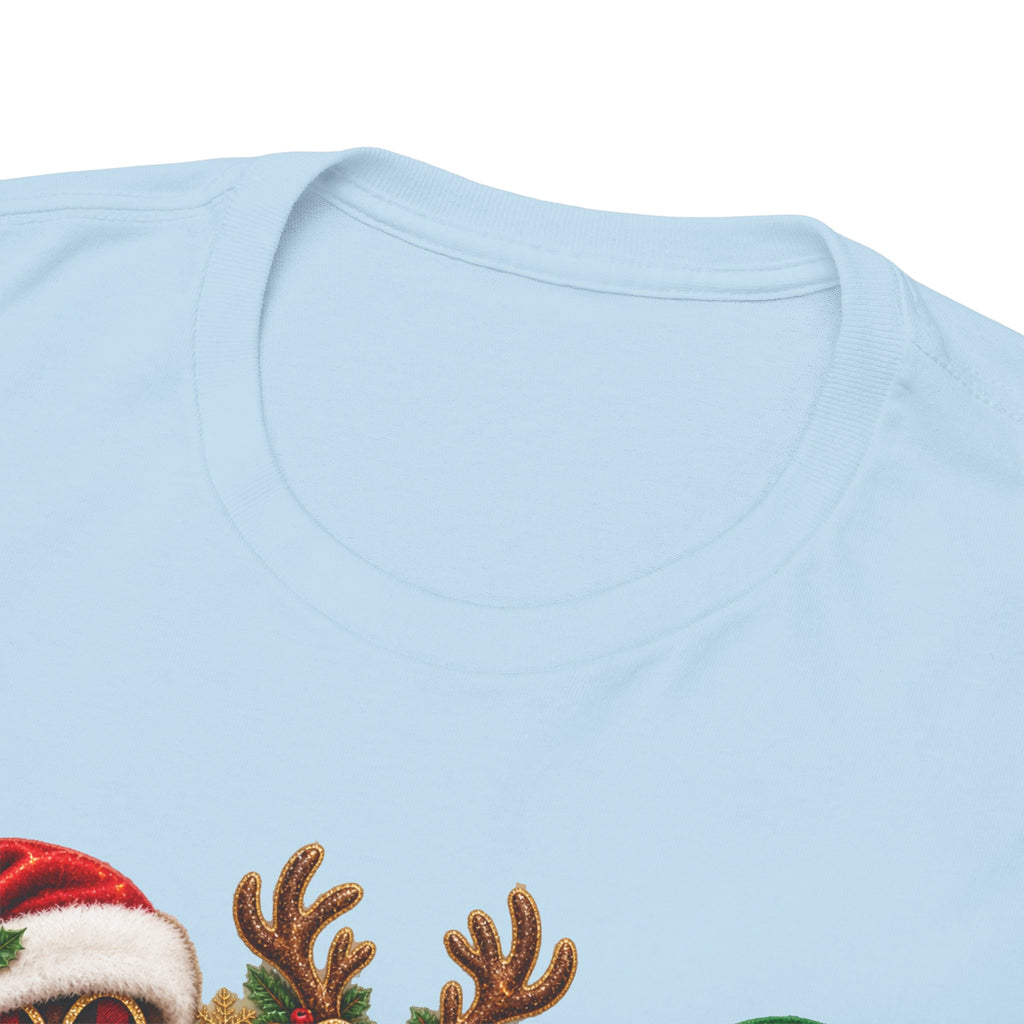 Merry Christmas Paw Prints Holiday Graphic Tee