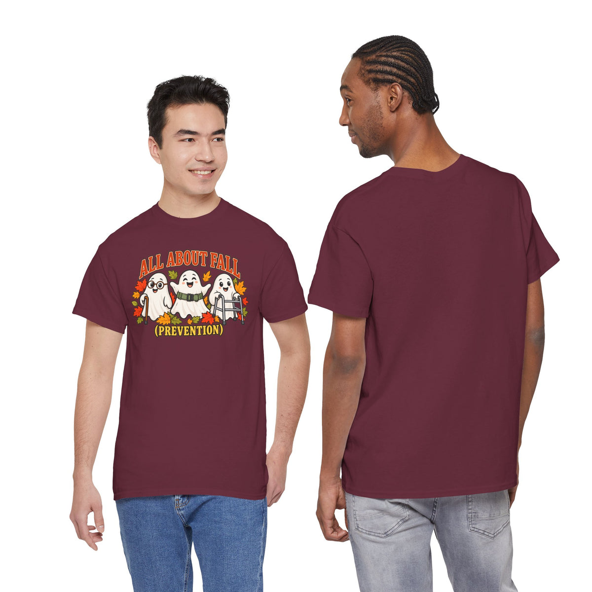 All About Fall (Prevention) Ghost Tee — Cute Halloween Autumn T-Shirt