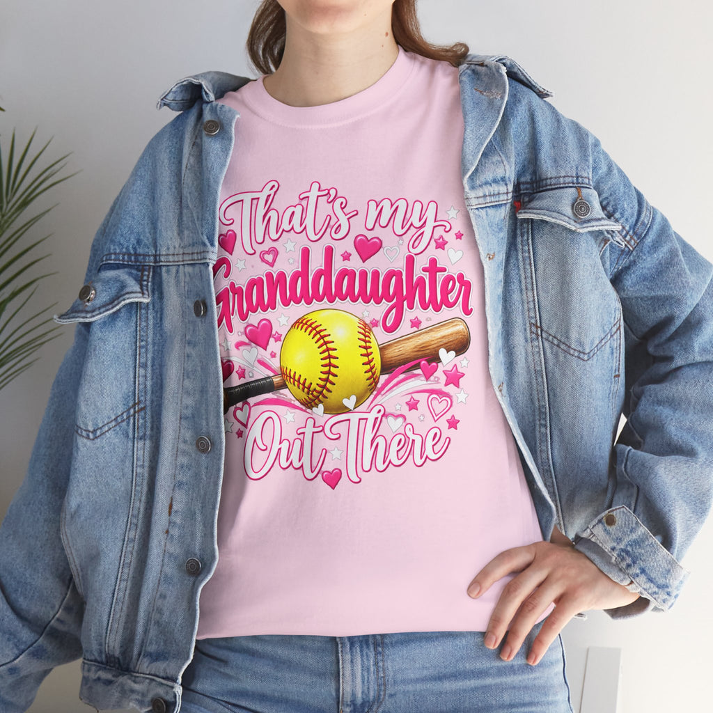 That’s My Granddaughter Out There Softball Grandma T-Shirt