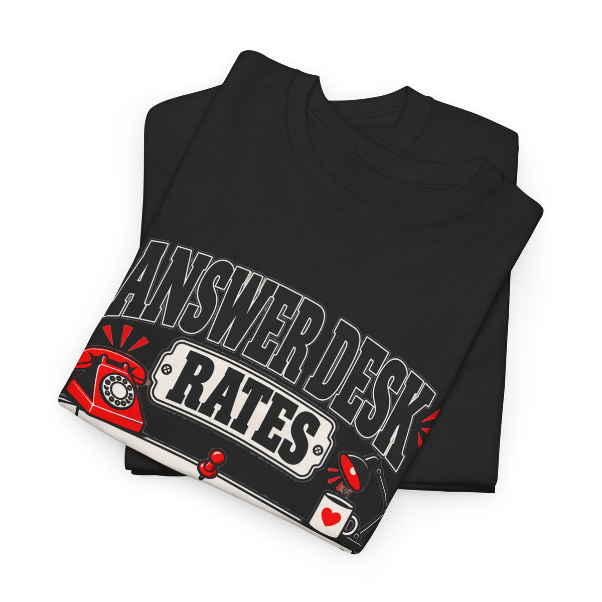 Answer Desk Rates T-Shirt — Funny Help Desk IT Support Tee ("Answer 1.00, Correct Answer 4.00")