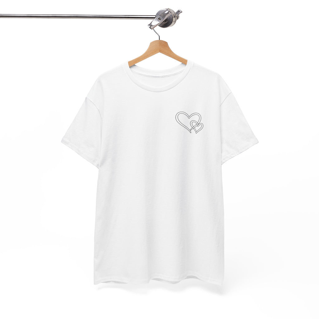 Inspirational Heart T-Shirt – "To the Person Behind Me: You Are Amazing, Beautiful and Enough" Motivational Tee