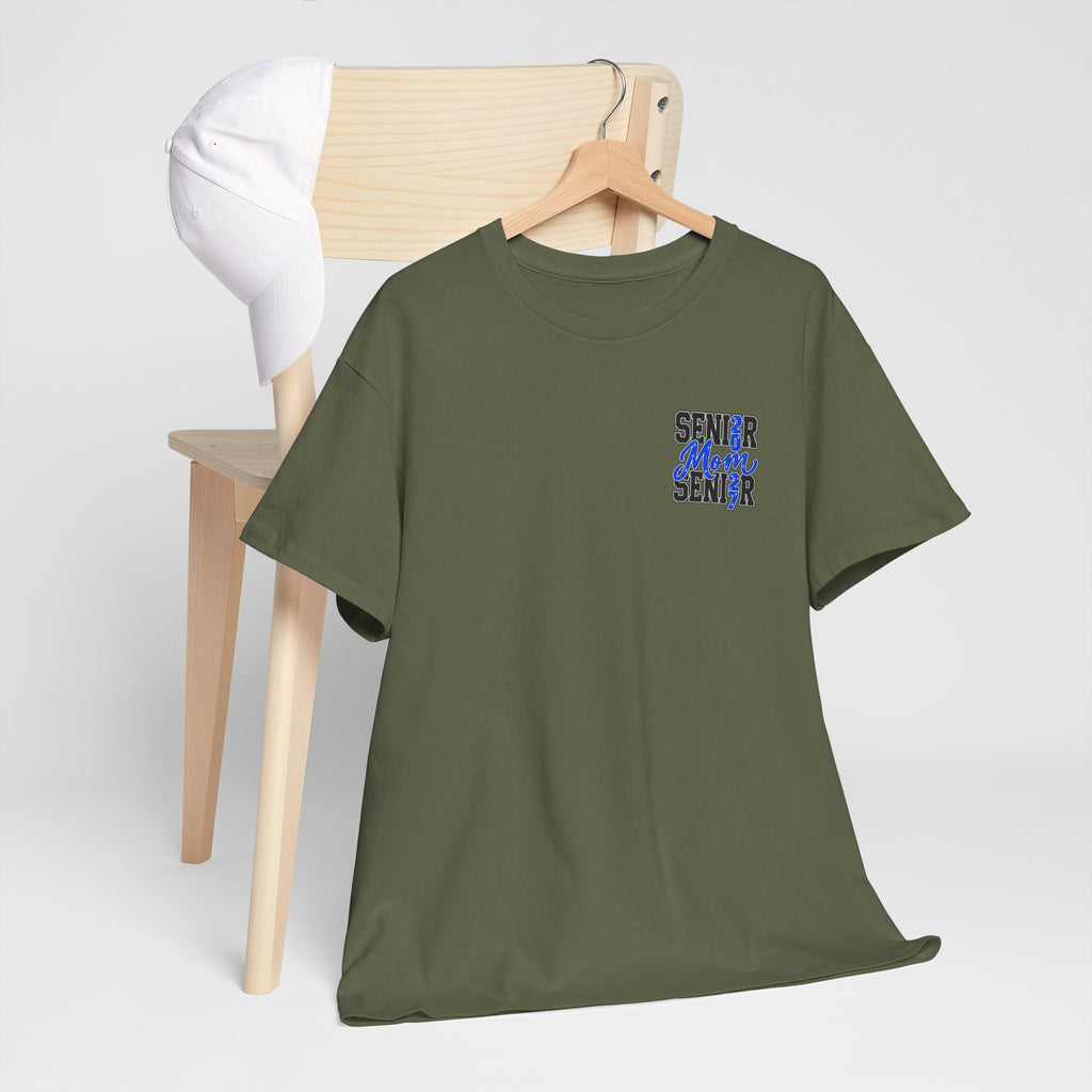 Senior Mom 2027 T-Shirt — Back Print Proud Senior Parent Tee