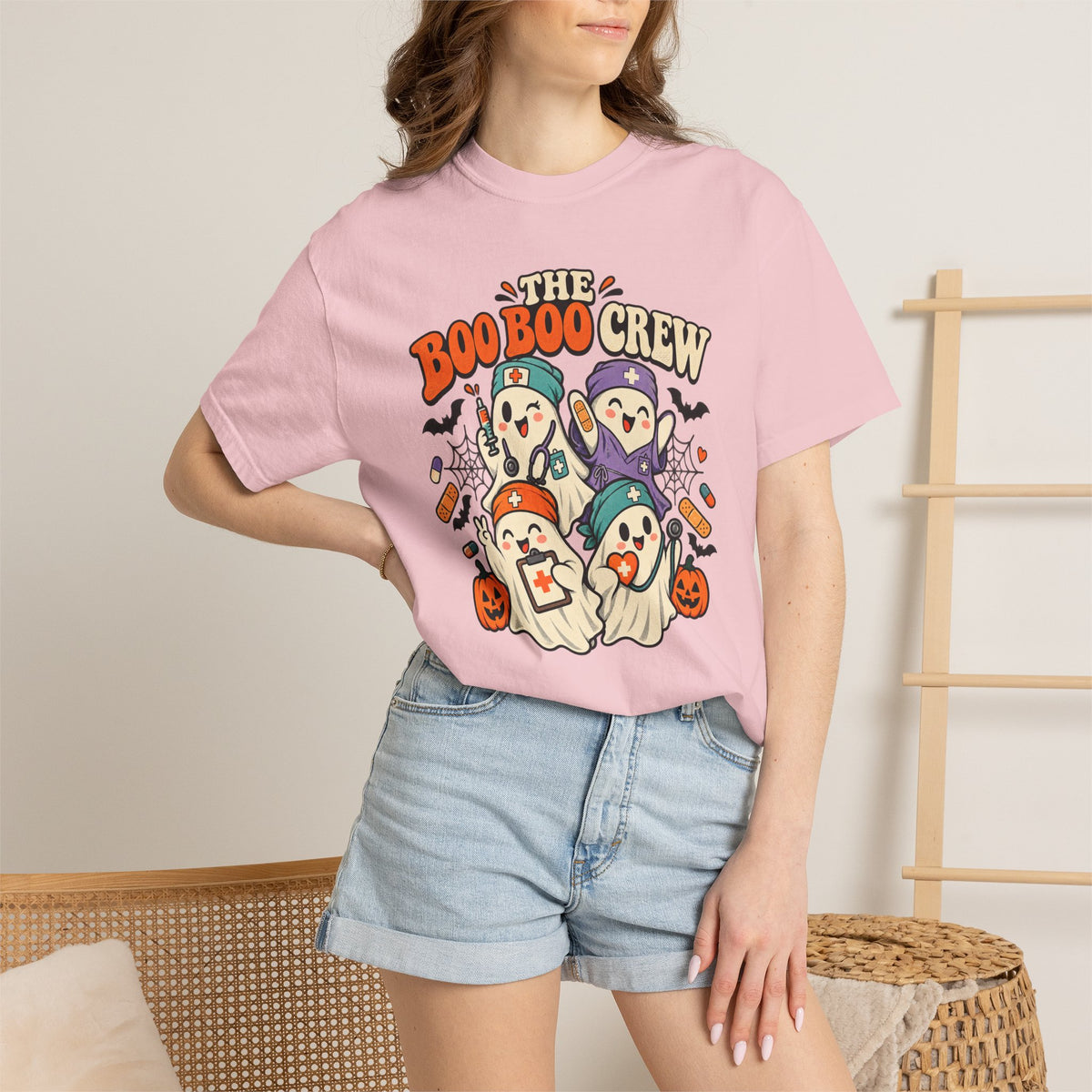 Halloween 'The Boo Boo Crew' Graphic T-Shirt