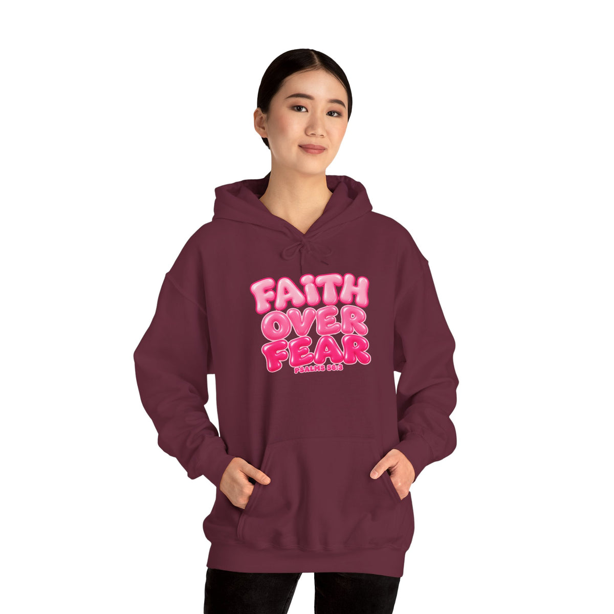 Faith Over Fear Inspirational Hoodie