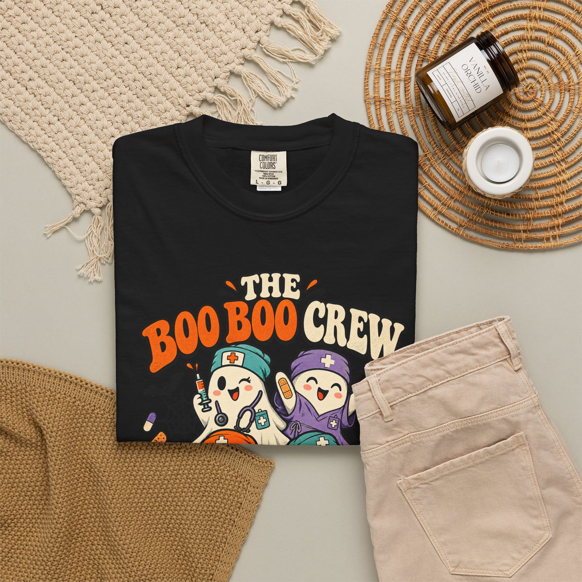 Halloween 'The Boo Boo Crew' Graphic T-Shirt