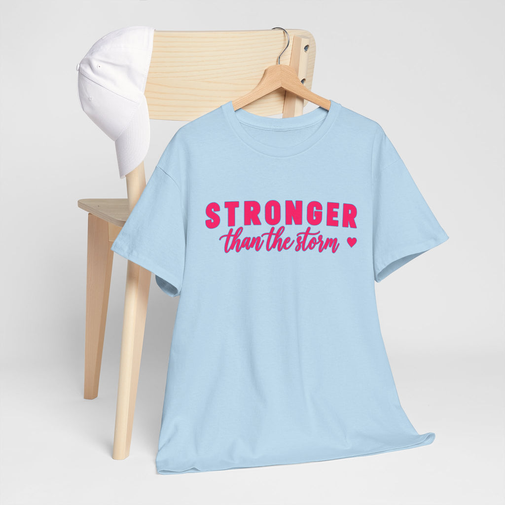 Stronger Than the Storm Tee - Inspirational Women's Resilience T-Shirt