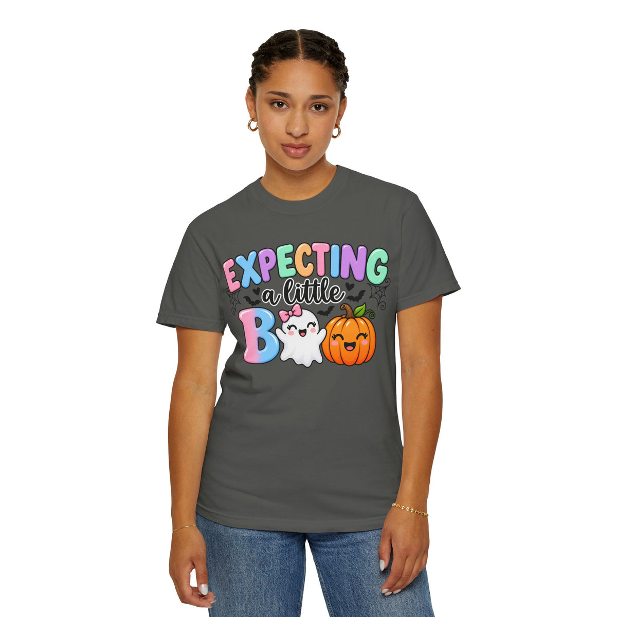 Expecting a Little Boo Maternity T-Shirt — Cute Halloween Pregnancy Tee