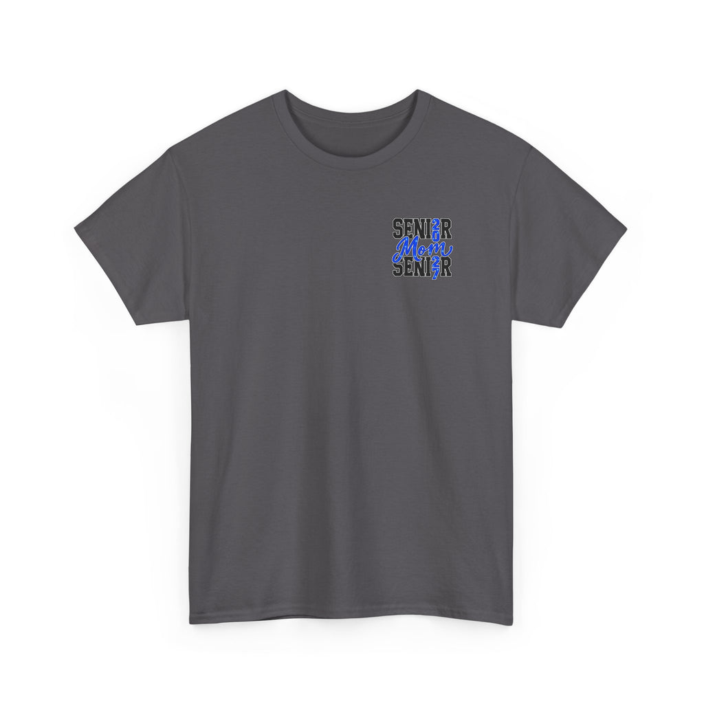 Senior Mom 2027 T-Shirt — Back Print Proud Senior Parent Tee