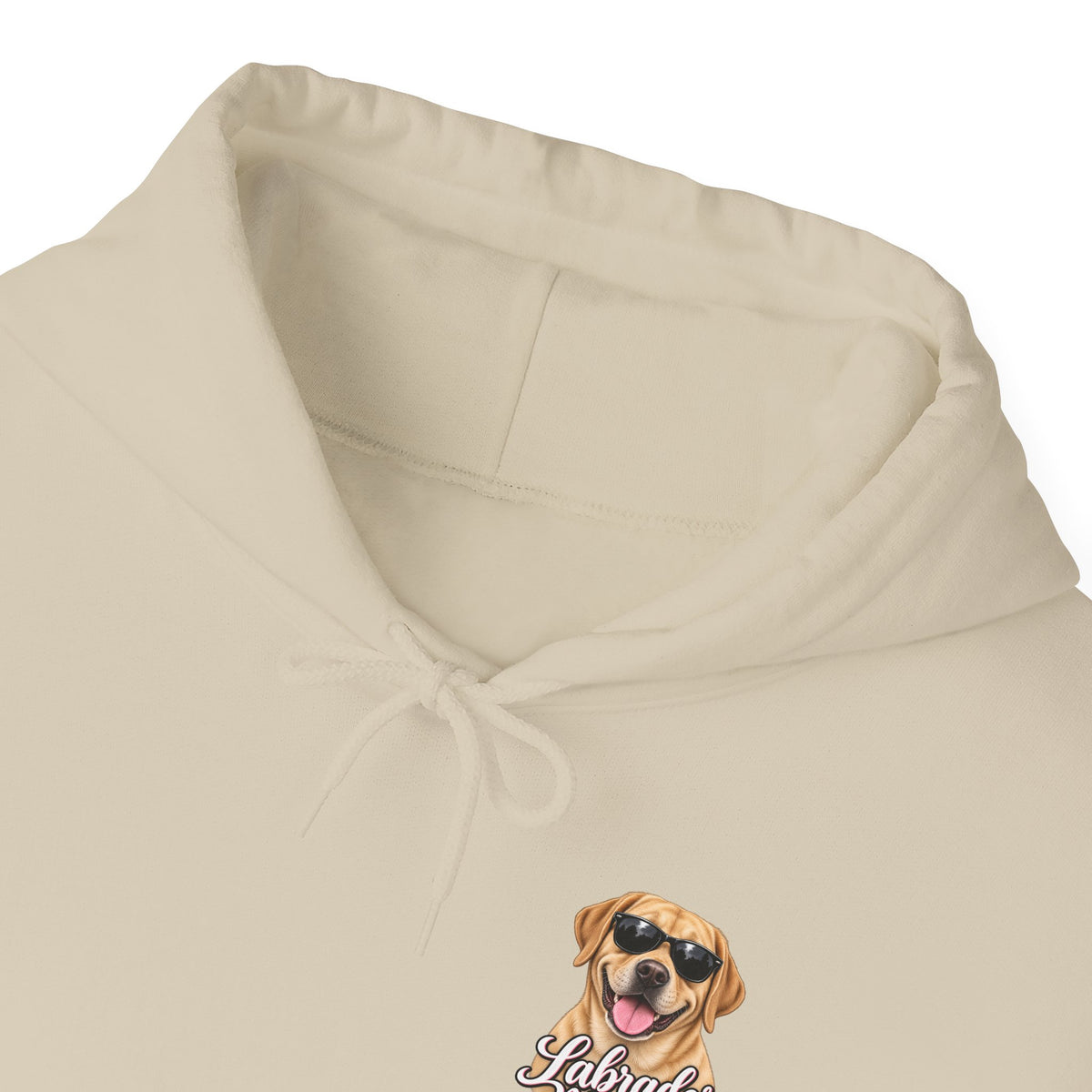 Labrador Mama Hoodie — Dog Mom Sweatshirt with Cute Sunglasses Lab Design