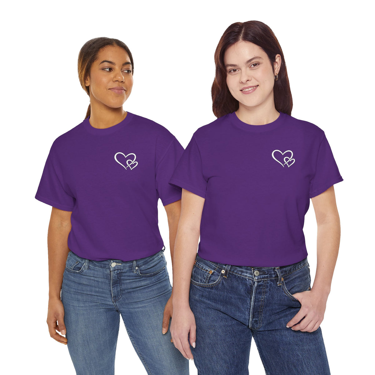 Inspirational Heart T-Shirt – "To the Person Behind Me: You Are Amazing, Beautiful and Enough" Motivational Tee