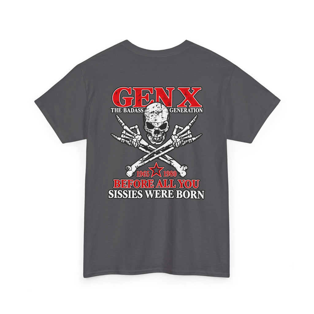 Gen X T‑Shirt — "The Badass Generation" Skull & Crossbones Retro Tee
