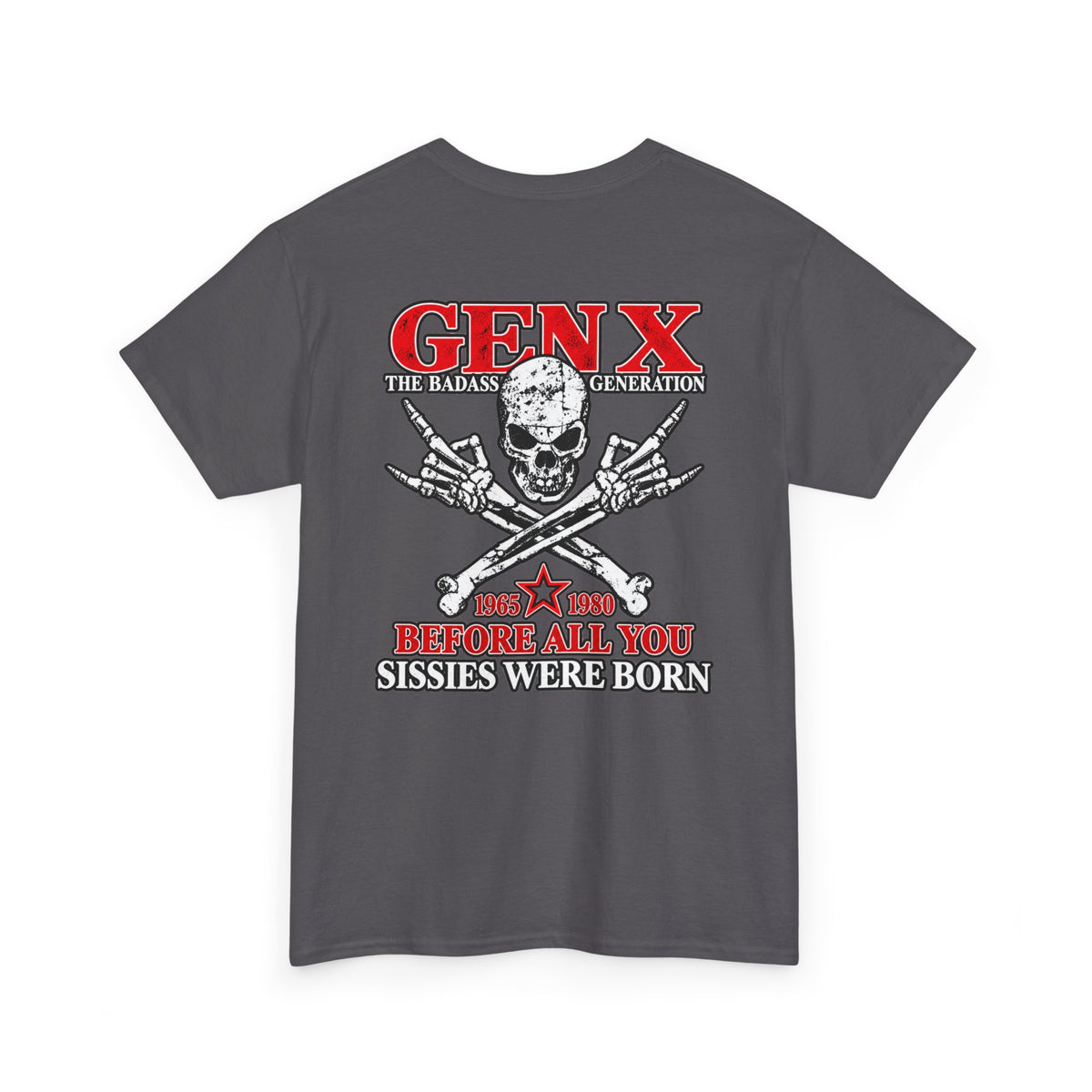 Gen X T‑Shirt — "The Badass Generation" Skull & Crossbones Retro Tee