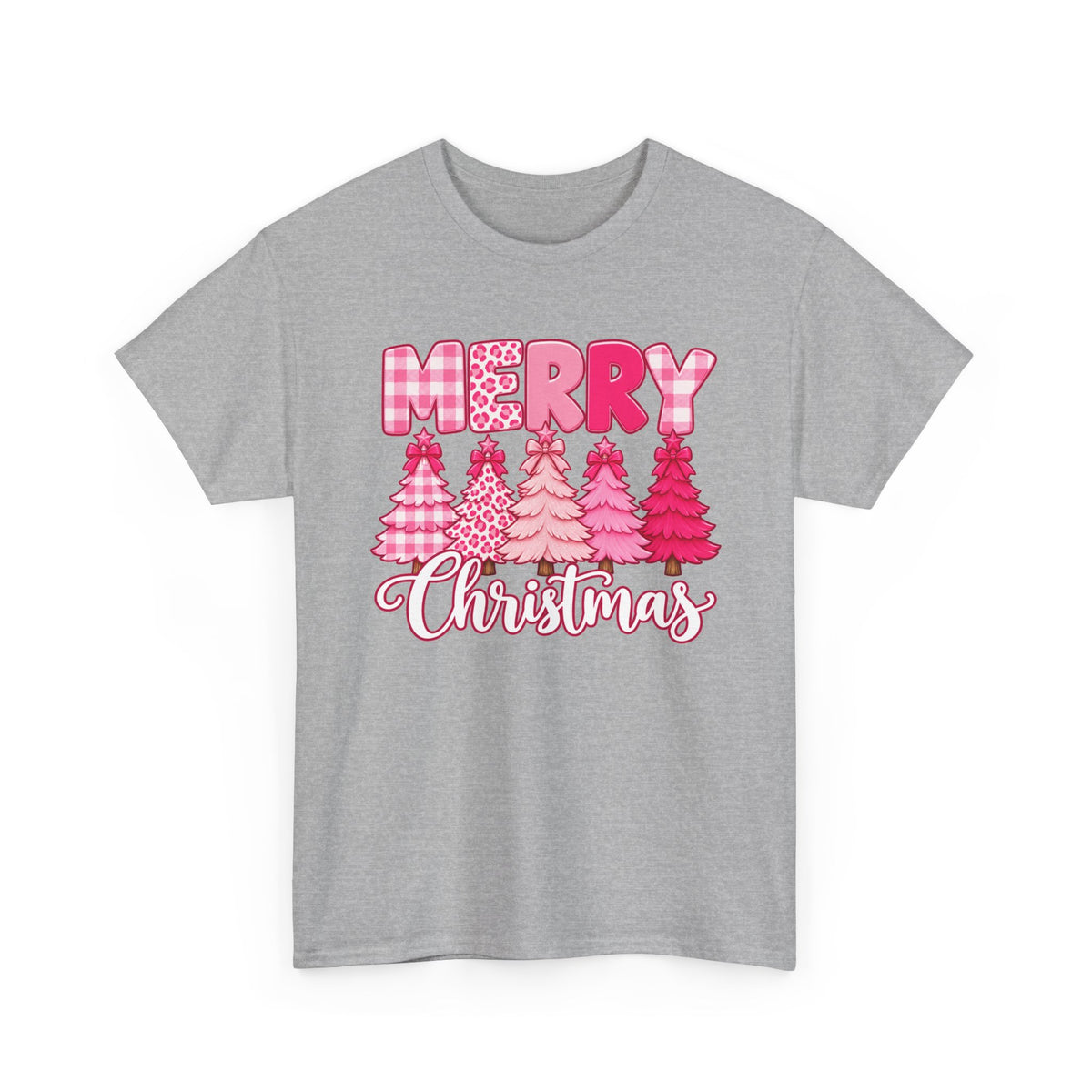 Merry Christmas Pink Christmas Tree T-Shirt