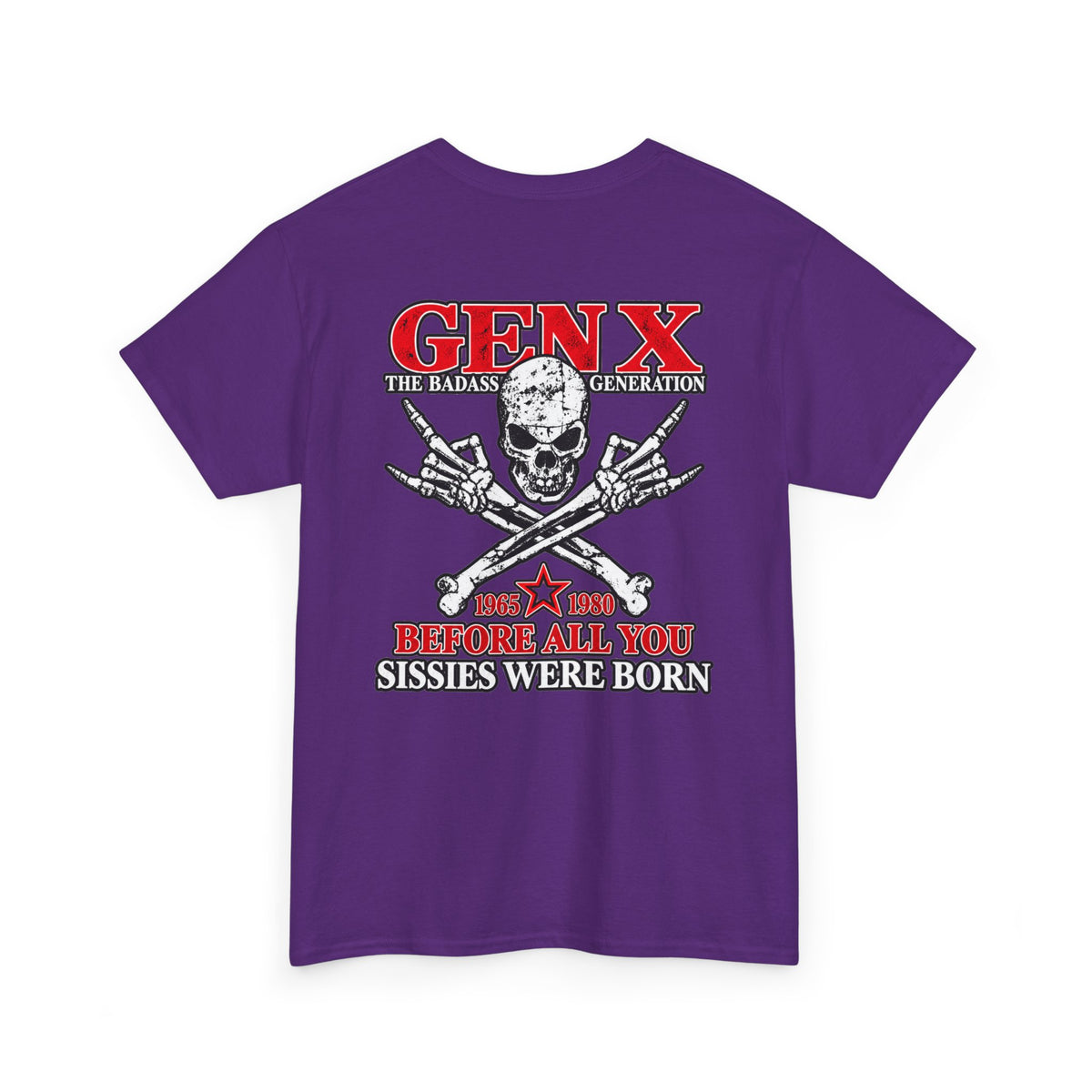 Gen X T‑Shirt — "The Badass Generation" Skull & Crossbones Retro Tee