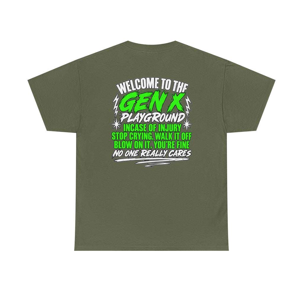 Gen X Playground T‑Shirt — "Welcome to the Gen X Playground" Graphic Tee