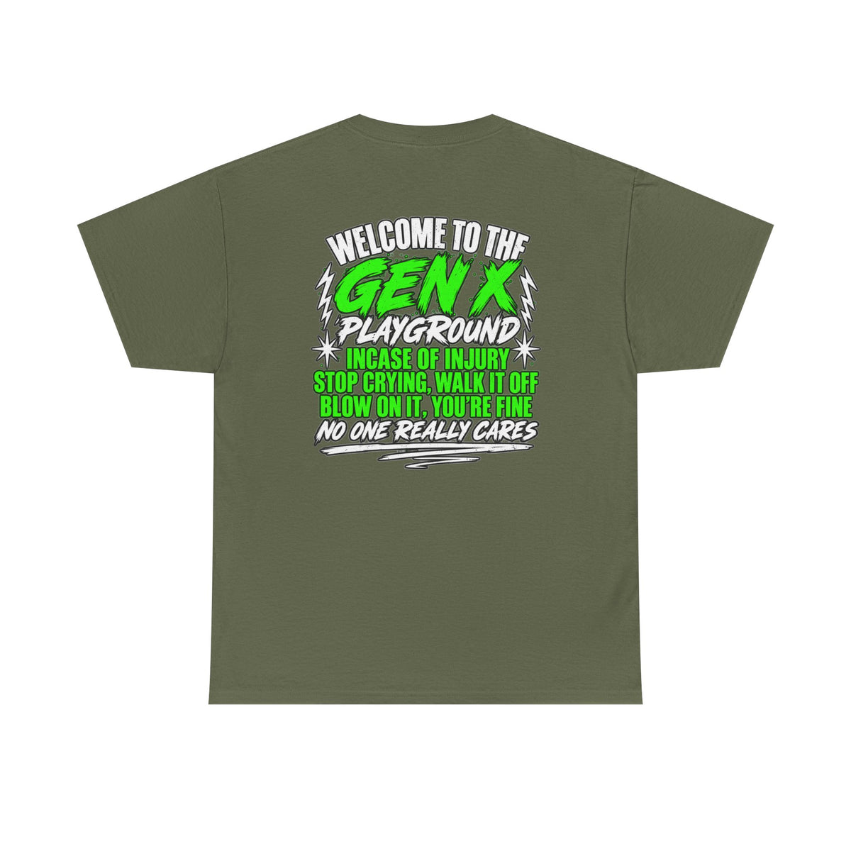 Gen X Playground T‑Shirt — "Welcome to the Gen X Playground" Graphic Tee