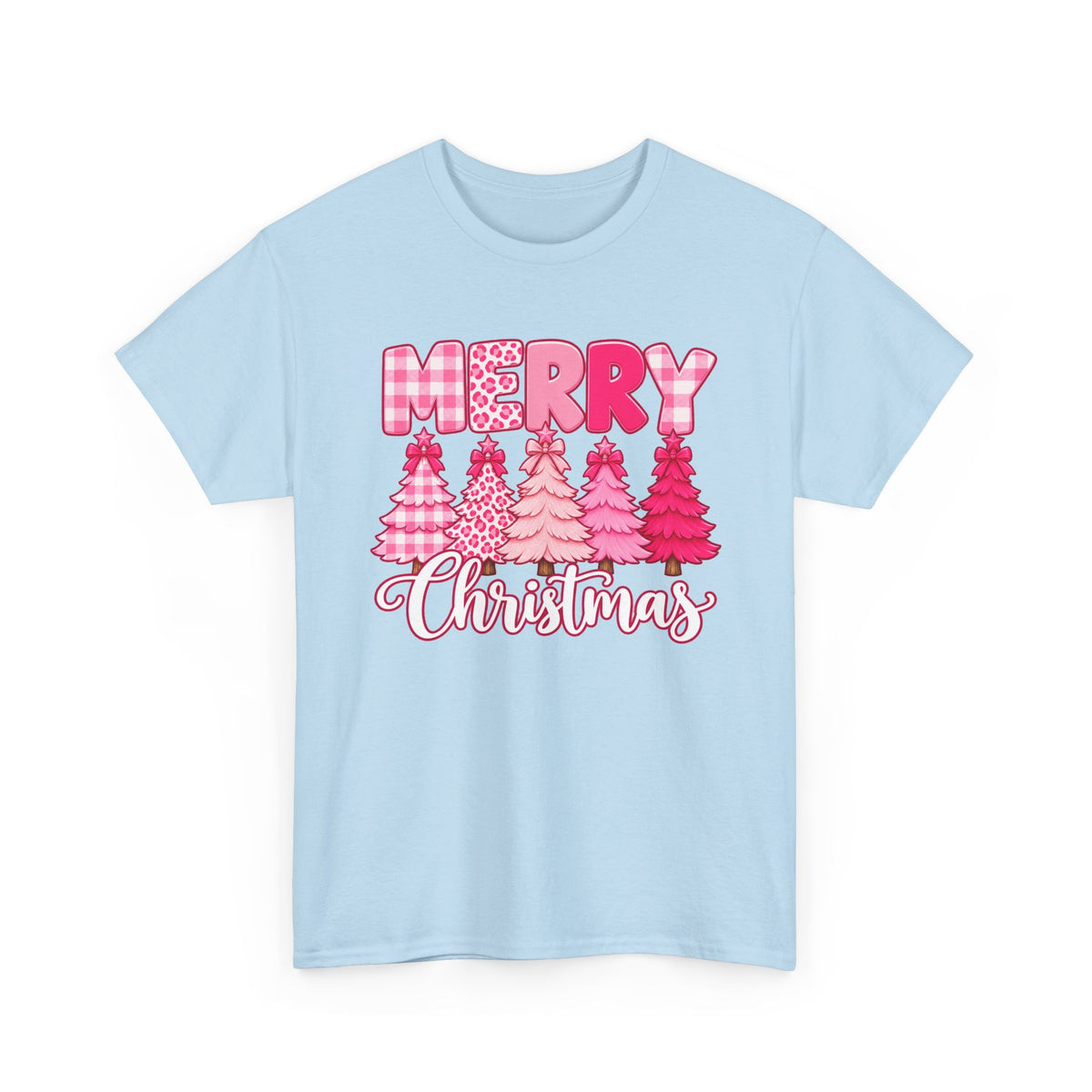 Merry Christmas Pink Christmas Tree T-Shirt