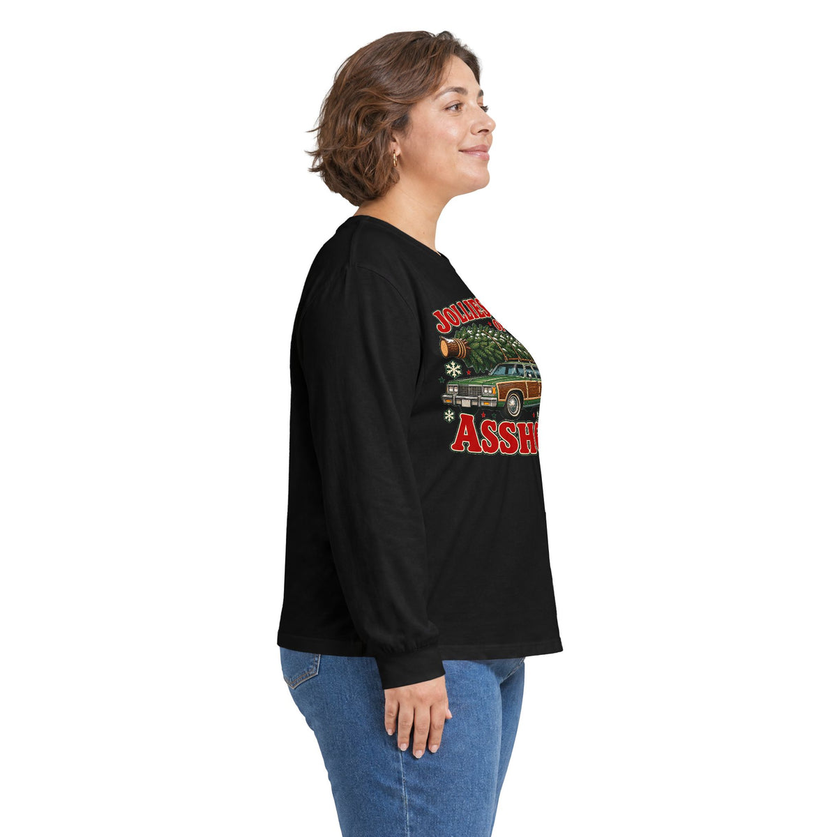 Jolliest Bunch of Assholes Christmas Long Sleeve Tee