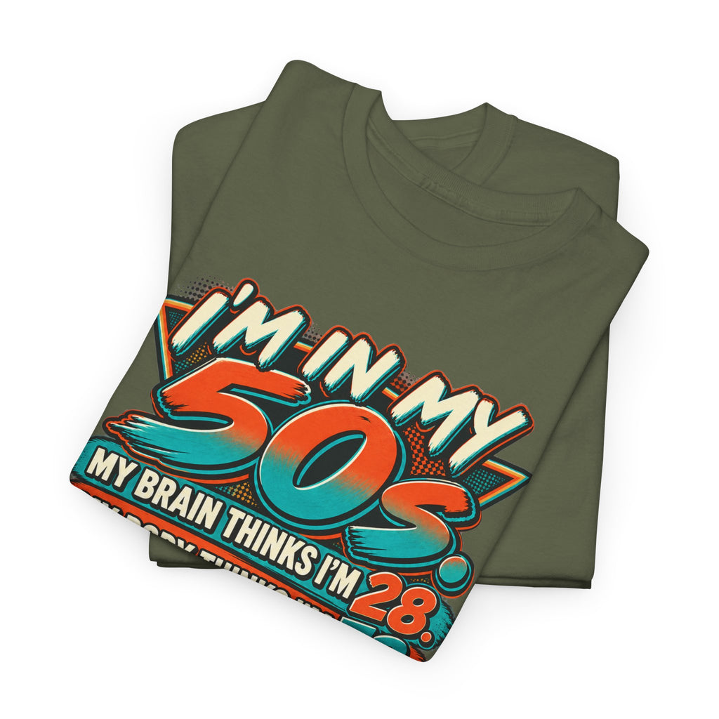 Retro 50s Birthday T‑Shirt — "I'm in My 50s" 80s Playlist Cassette Tee