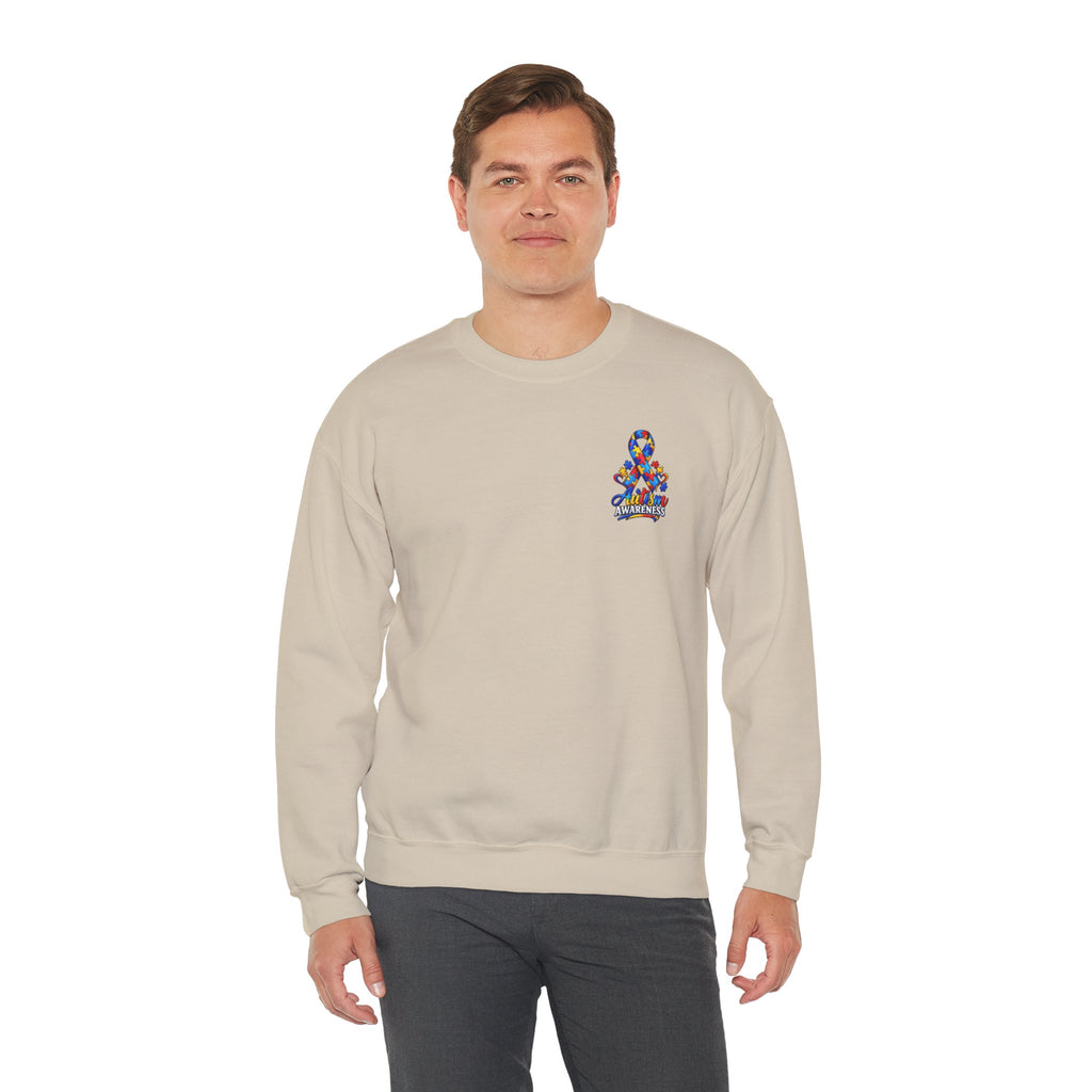 Autism Awareness Ribbon Crewneck Sweatshirt