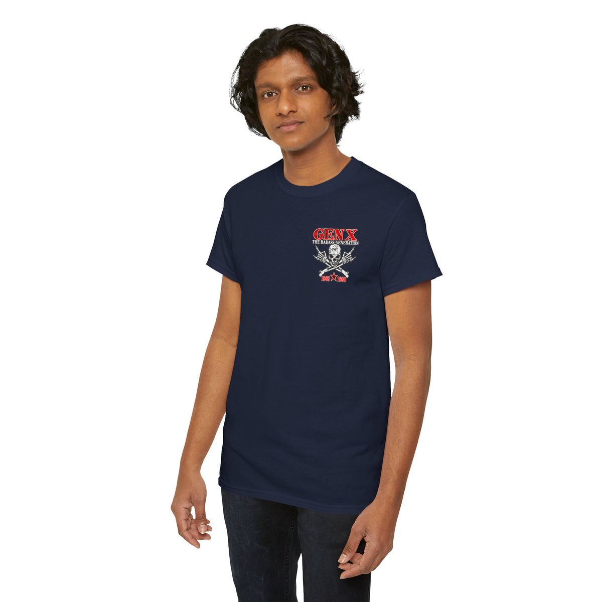 Gen X T‑Shirt — "The Badass Generation" Skull & Crossbones Retro Tee