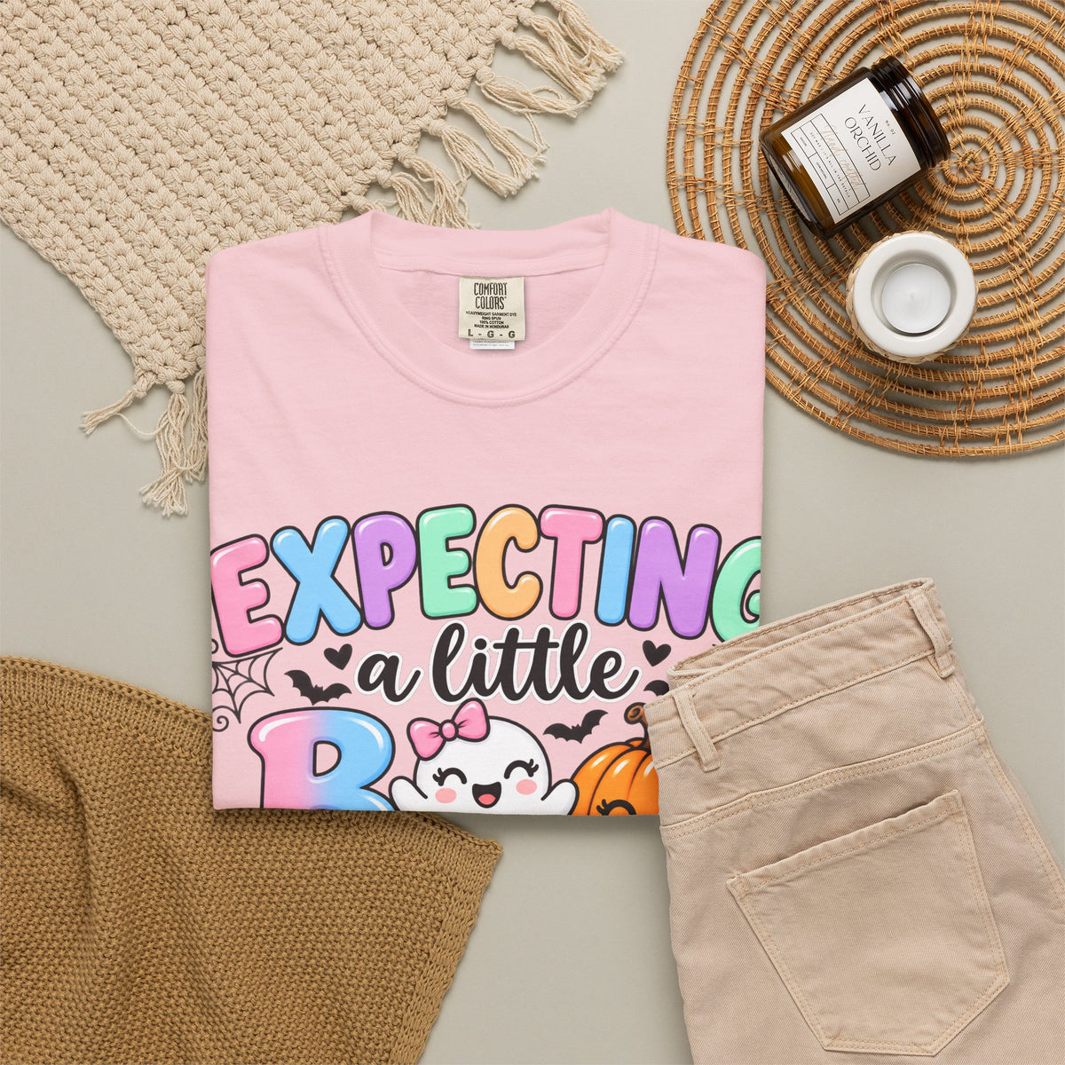 Expecting a Little Boo Maternity T-Shirt — Cute Halloween Pregnancy Tee