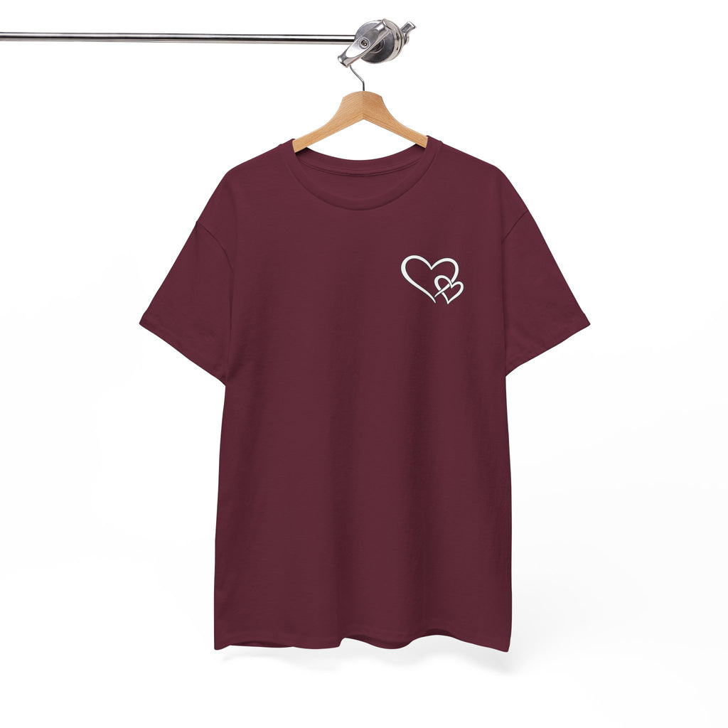 Inspirational Heart T-Shirt – "To the Person Behind Me: You Are Amazing, Beautiful and Enough" Motivational Tee