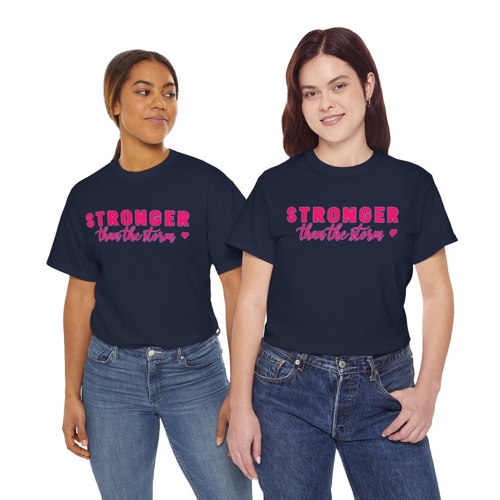 Stronger Than the Storm Tee - Inspirational Women's Resilience T-Shirt