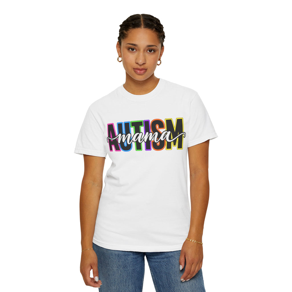 Autism Mama T-Shirt — Colorful Pride Support Tee for Moms