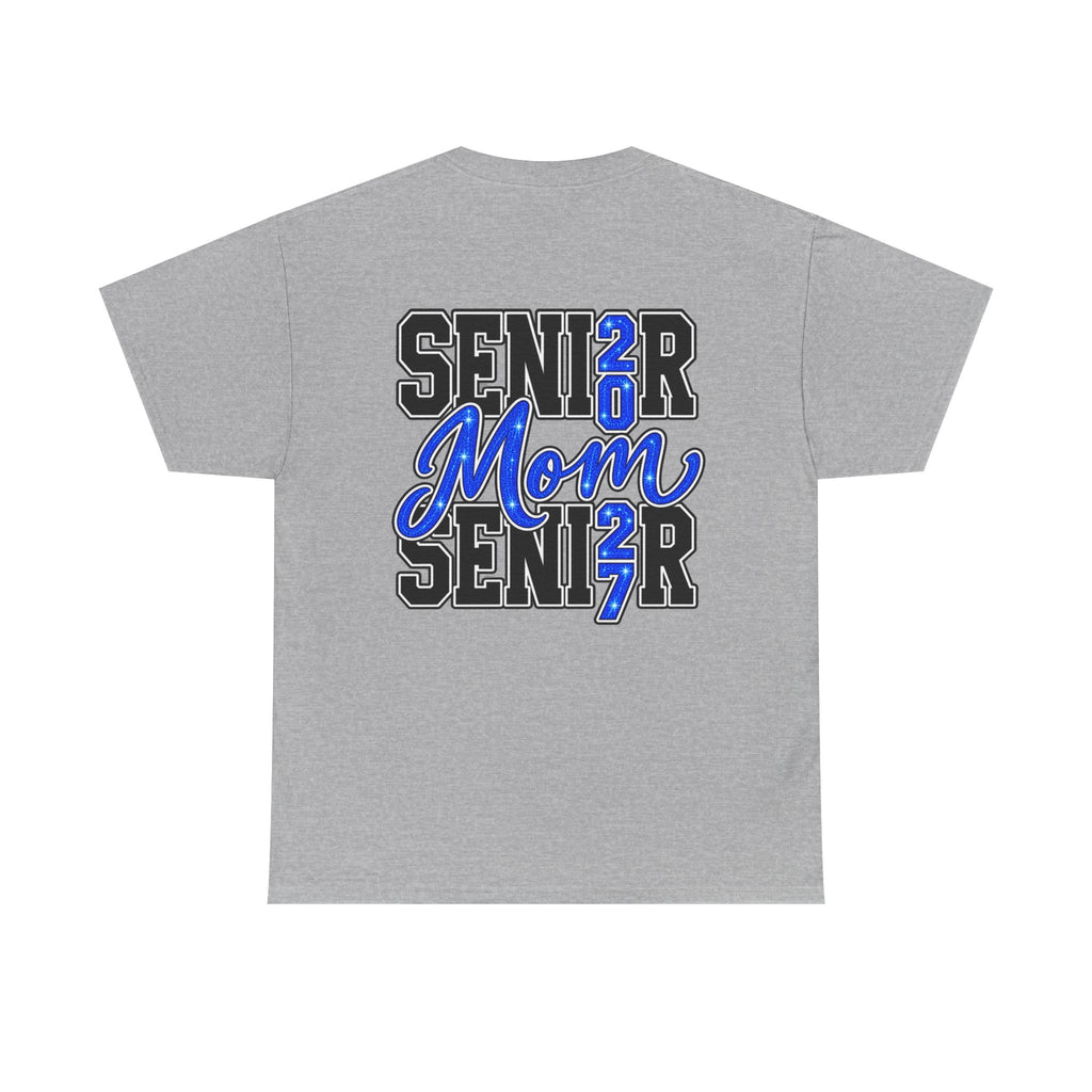 Senior Mom 2027 T-Shirt — Back Print Proud Senior Parent Tee